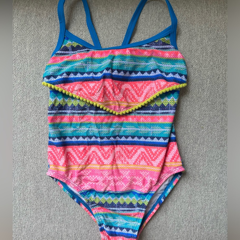 Tommy Bahama 24 Month Rainbow Ikat Print One Piece Girls Barhing Suit